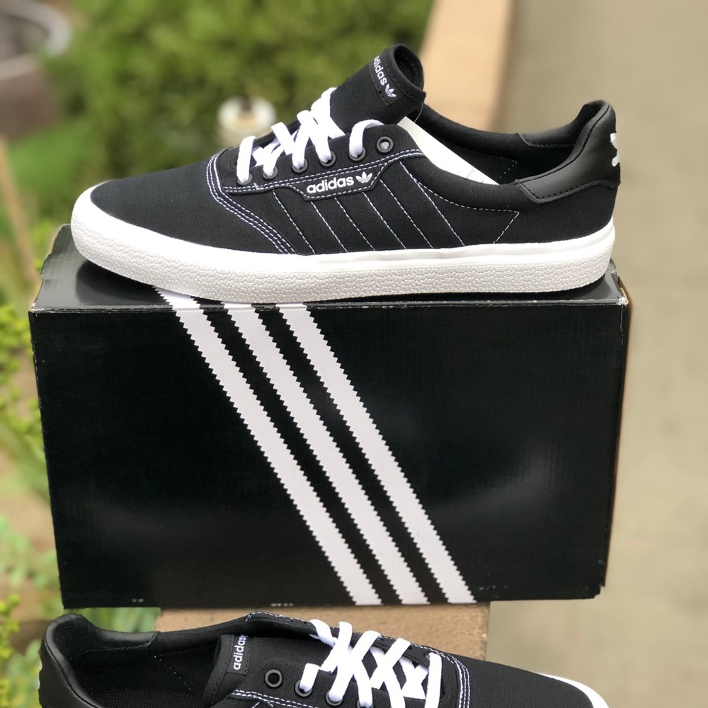 adidas 3MC Black & White Contrast Canvas Shoes